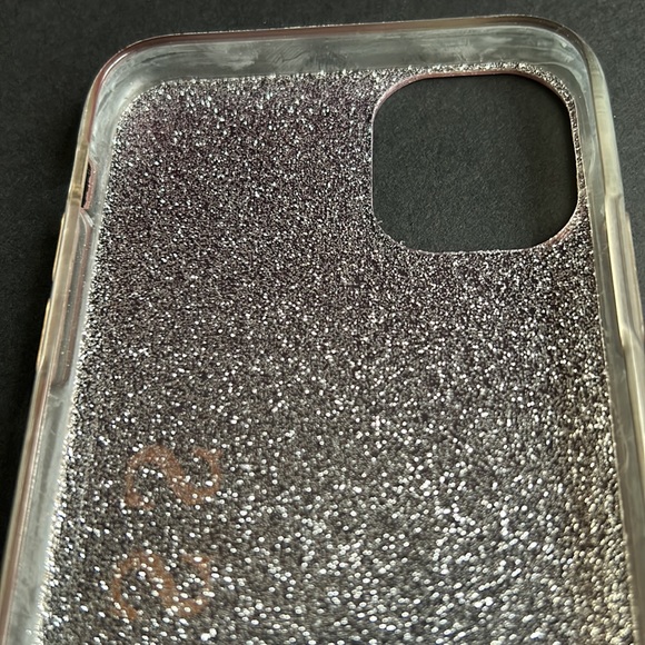 GUESS💫 Gold Pink Glitter Gradient Case /Cover iPhone 11 Pro - Picture 10 of 12